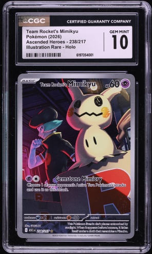 2025 Pokemon Japanese Mega Dream Ex AR Team Rocket's Mimikyu #205