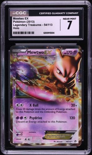 2013 Pokemon Legendary Treasures Holo Mewtwo EX #54 CGC 7 NRMT