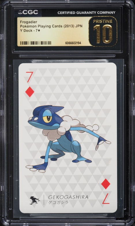2013 Pokemon Japanese Playing Cards Y Deck Frogadier #7 CGC 10 PRISTINE