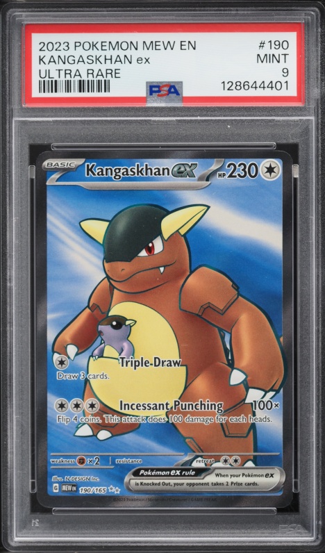 2023 Pokemon Scarlet & Violet 151 Full Art Kangaskhan Ex #190 PSA 9 MINT