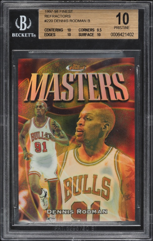 1998 Metal Universe Precious Metal Gems PMG Dennis Rodman /50 #16