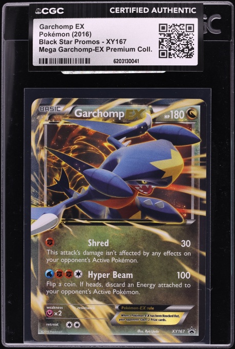 2016 Pokemon XY Black Star Promo Premium Collection Garchomp EX #XY167 CGC AUTH
