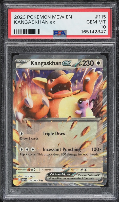 2023 Pokemon Scarlet & Violet 151 Holo Kangaskhan EX #115 PSA 10 GEM MINT