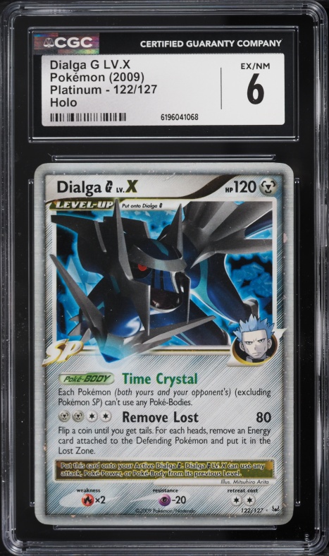 2009 Pokemon Platinum Holo Dialga G Lv.X #122 CGC 6 EXMT