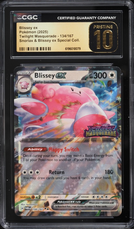 2025 Pokemon SV Twilight Masquerade Snorlax ex Special Holo Blissey ex #134 CGC 10 PRISTINE