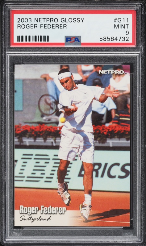 2003 Netpro Elite Glossy Roger Federer ROOKIE /100 #G3 PSA 10 GEM