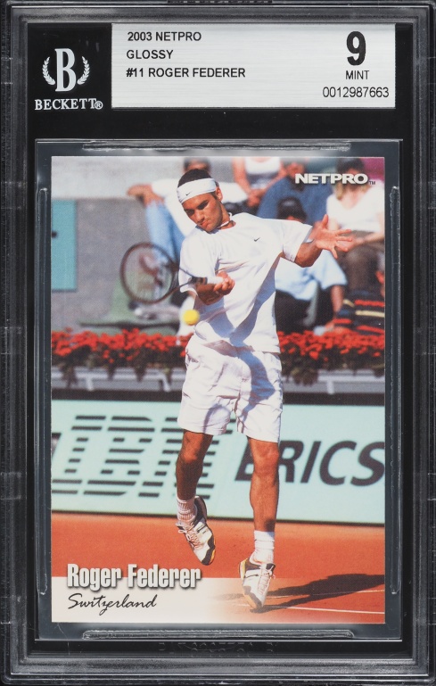 2003 Netpro Elite Glossy Roger Federer ROOKIE /100 #G3 PSA 10 GEM