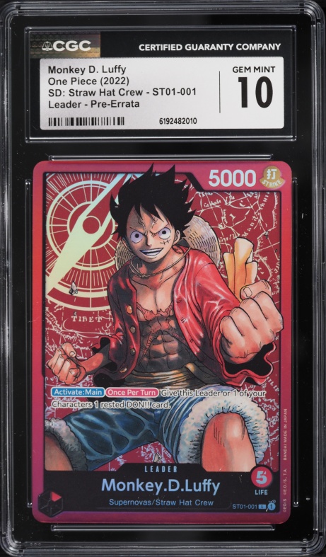 2022 One Piece Promo Film Red Set Monkey D. Luffy #P-022 PSA 10