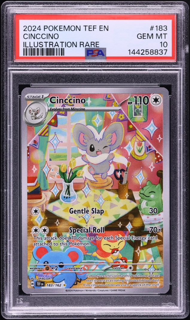 2024 Pokemon Scarlet & Violet Temporal Forces IR Cinccino #183 PSA 10 GEM MINT