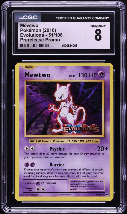 2016 mewtwo pokemon card PSA 10 SVP #052  GorillaTCG [1] Energy Absorption Attach an Energy card from your discard pile to this Pokemon Pokemon XY - 2016 Collectors