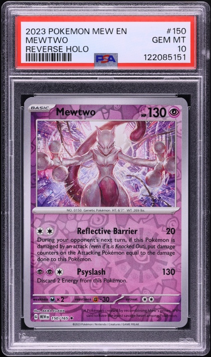 2023 Pokemon TCG Classic Collection Holo Mewtwo #14 PSA 10 GEM