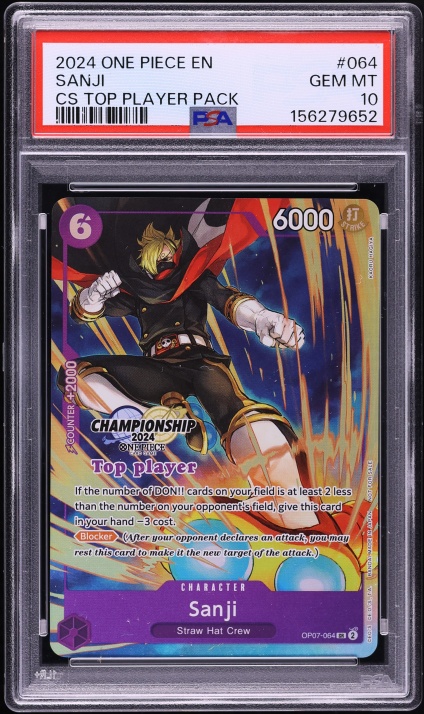 2024 One Piece Japanese Royal Blood Alt Art SP Sanji #ST14-003 PSA