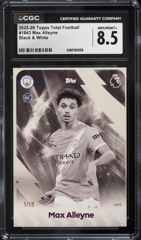 2025 Topps Total Football Gold Max Alleyne ROOKIE 1/1 #1843 CGC 10