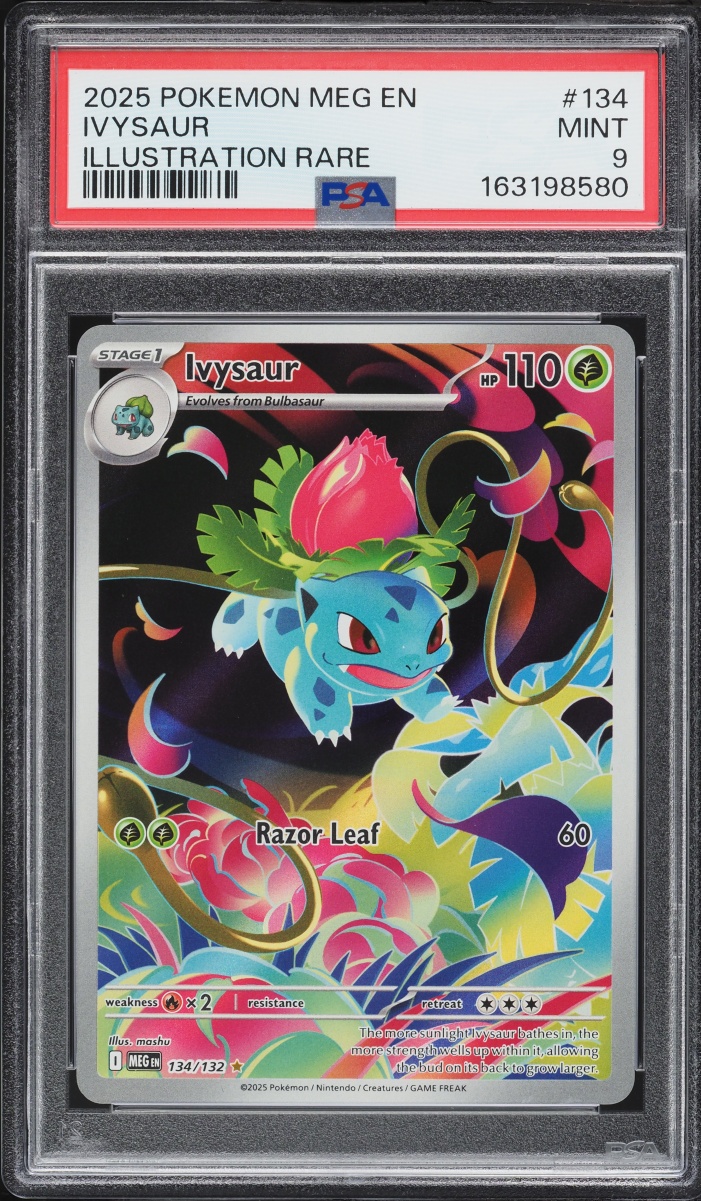 2025 Pokemon Mega Evolution IR Ivysaur #134 PSA 9 MINT