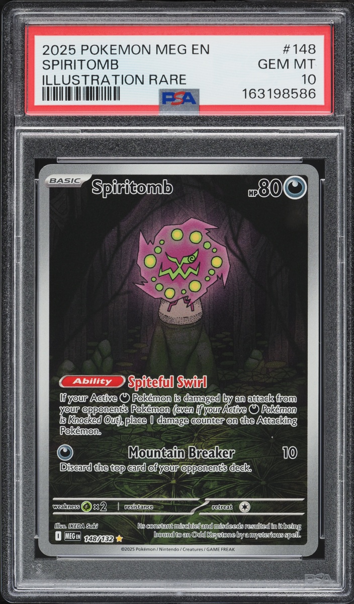 2025 Pokemon Mega Evolution IR Spiritomb #148 PSA 10 GEM MINT