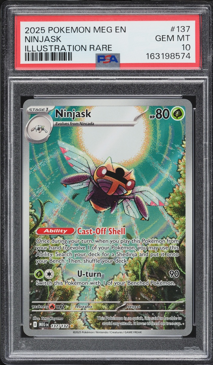 2025 Pokemon Mega Evolution IR Ninjask #137 PSA 10 GEM MINT