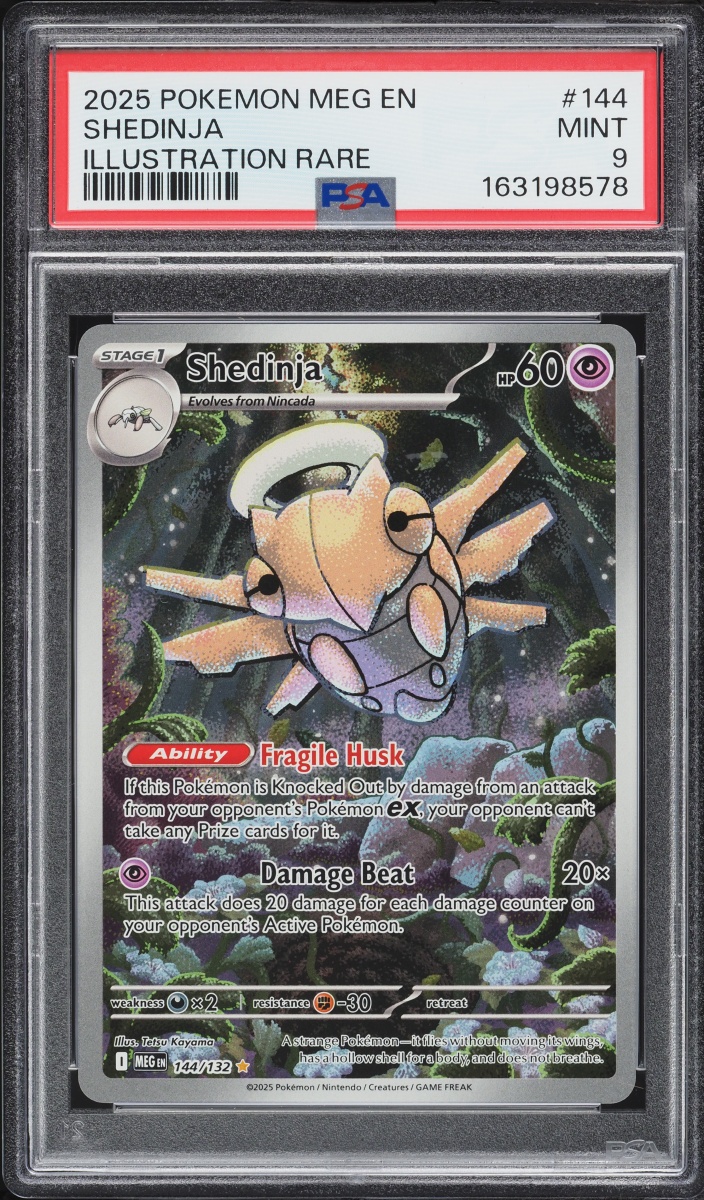 2025 Pokemon Mega Evolution IR Shedinja #144 PSA 9 MINT