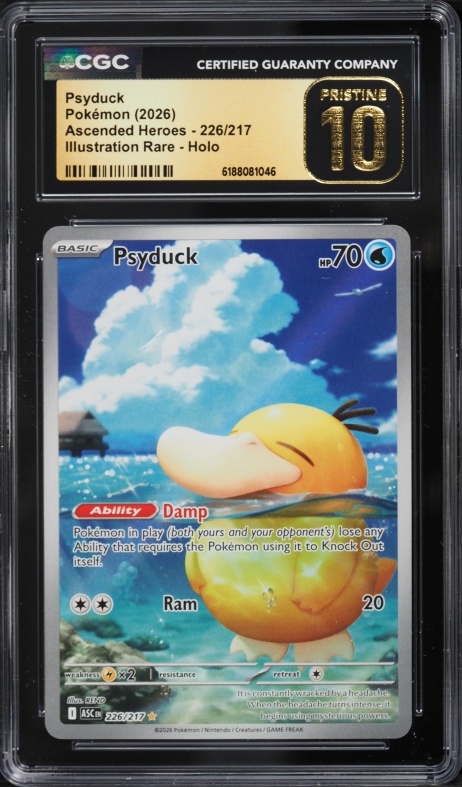 2019 Pokemon Japanese Playing Cards Old Maid Psyduck CGC 10