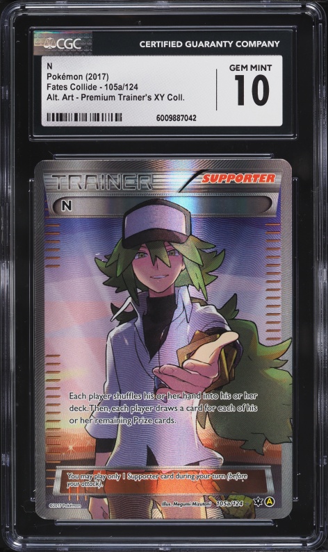 2012 Pokemon Black 2 Playing Cards Joker Trainer (N) PSA 10 GEM