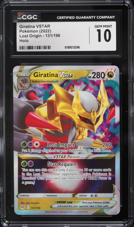 2022 Pokemon Sword & Shield Lost Origin Holo Giratina Vstar #131 CGC 10 GEM MINT
