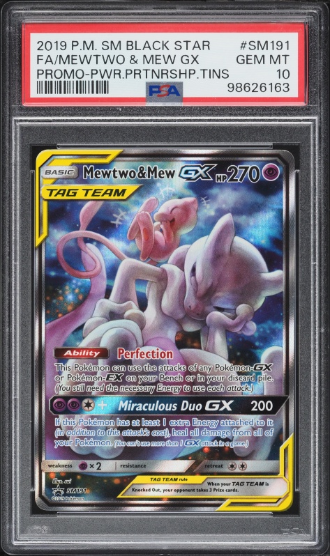 2019 Pokemon Sun & Moon Promo Power Partnership Full Art Mewtwo