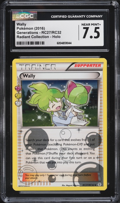 2016 Pokemon XY Generations Radiant Collection Holo Wally #RC27 CGC 7.5 NRMT+