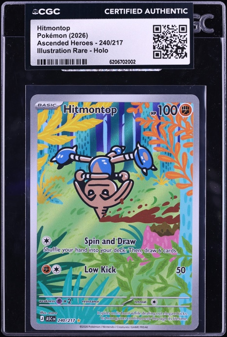 2026 Pokemon Mega Evolution Ascended Heroes IR Hitmontop #240 CGC AUTH
