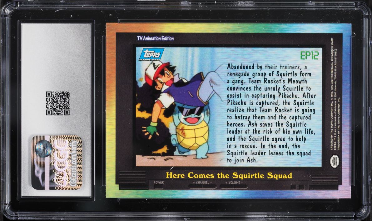 2000 Topps Pokemon Series 2 Here Comes The Squirtle Squad #EP12 CGC 10 GEM MINT