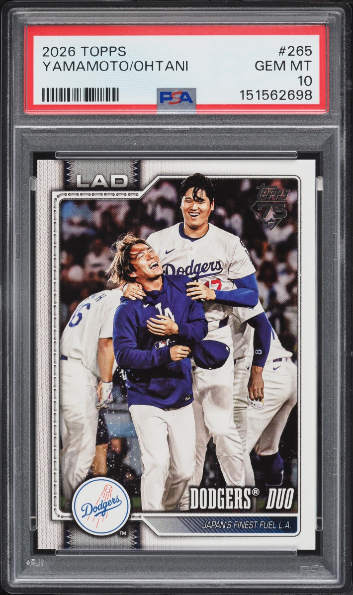 2026 Topps Yoshinobu Yamamoto Shohei Ohtani #265 PSA 10 GEM MINT