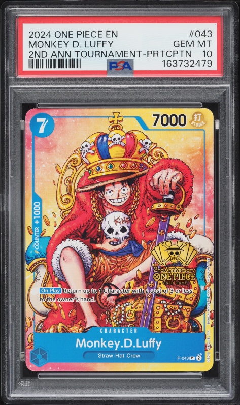 2024 One Piece Championship Celebration Monkey D. Luffy #P-006 PSA