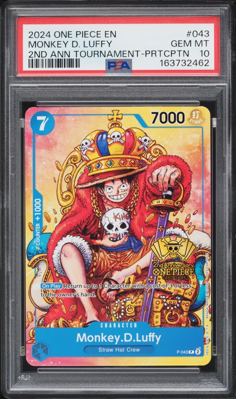 2024 One Piece Japanese 2nd Anniversary Set SR Monkey D. Luffy
