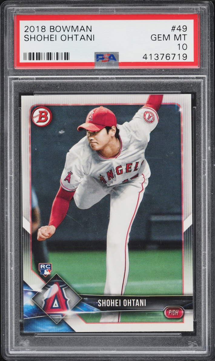 2018 Bowman Shohei Ohtani ROOKIE #49 PSA 10 GEM MINT