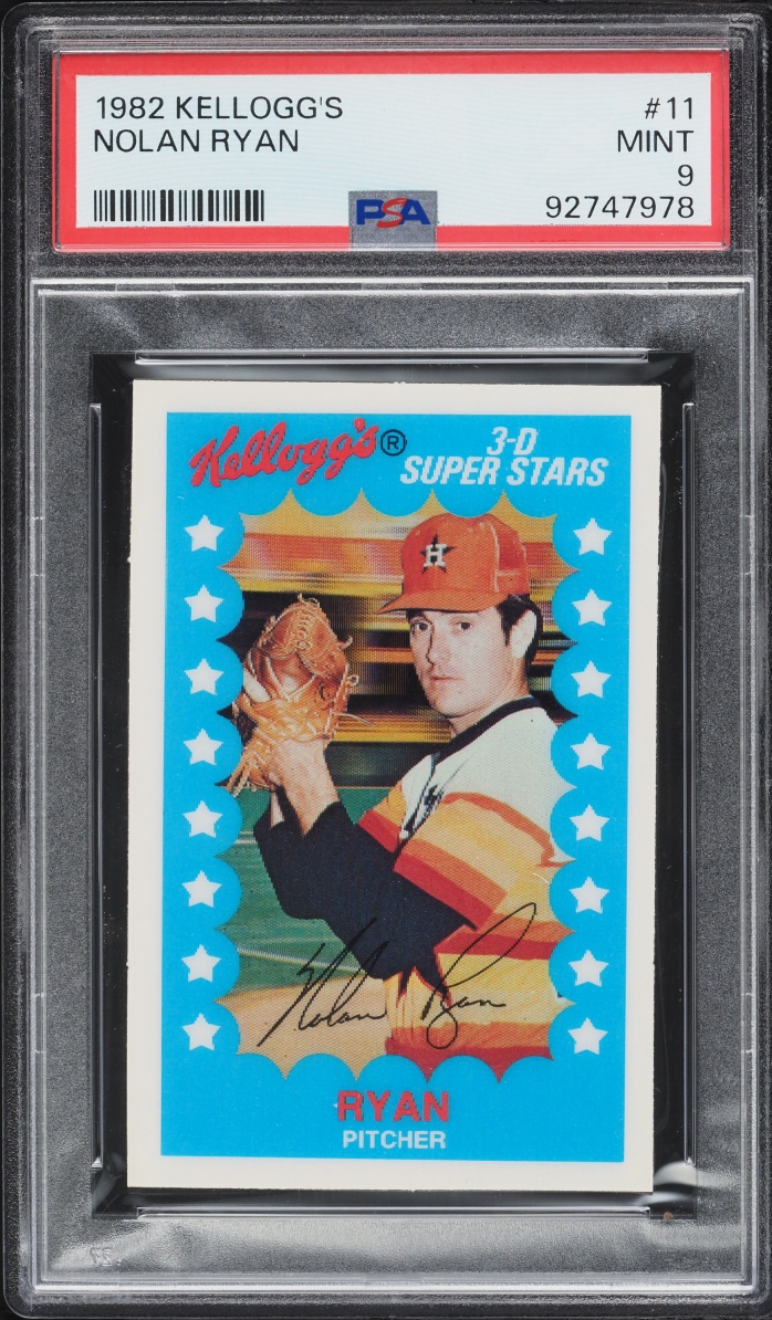 1982 Kellogg's Nolan Ryan #11 PSA 9 MINT