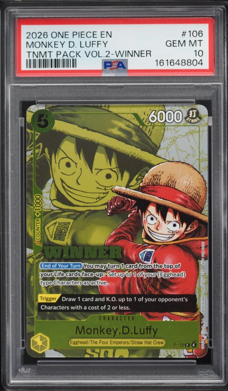 2023 One Piece Japanese Promo Card Set 1 Monkey D. Luffy #P-001