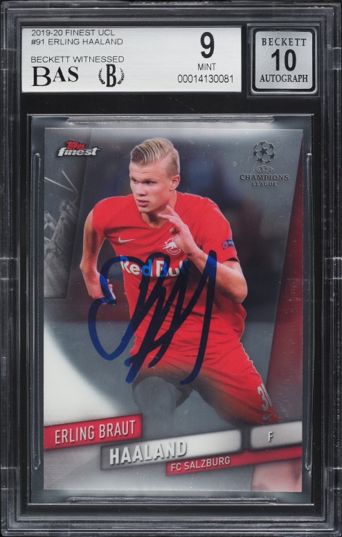 2019 Finest UEFA Prized Footballers Green Red Fusion Erling