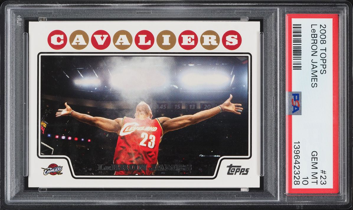 2008 Topps Basketball LeBron James #23 PSA 10 GEM MINT