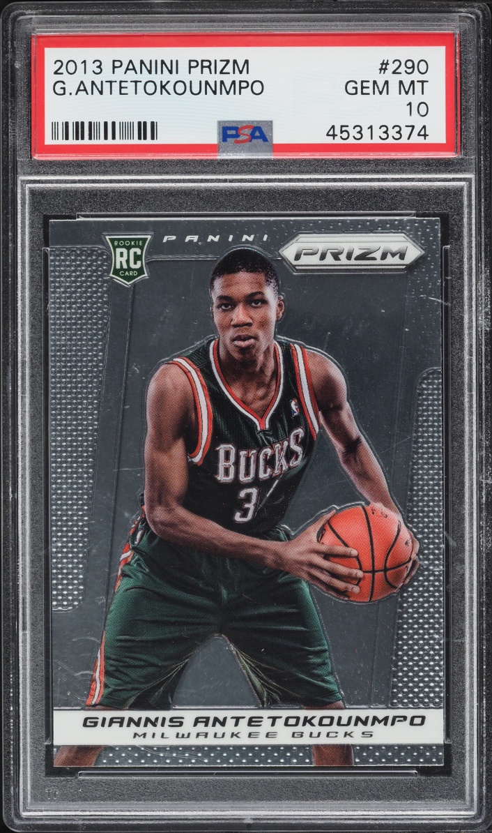 2013 Panini Prizm Giannis Antetokounmpo ROOKIE #290 PSA 10 GEM MINT