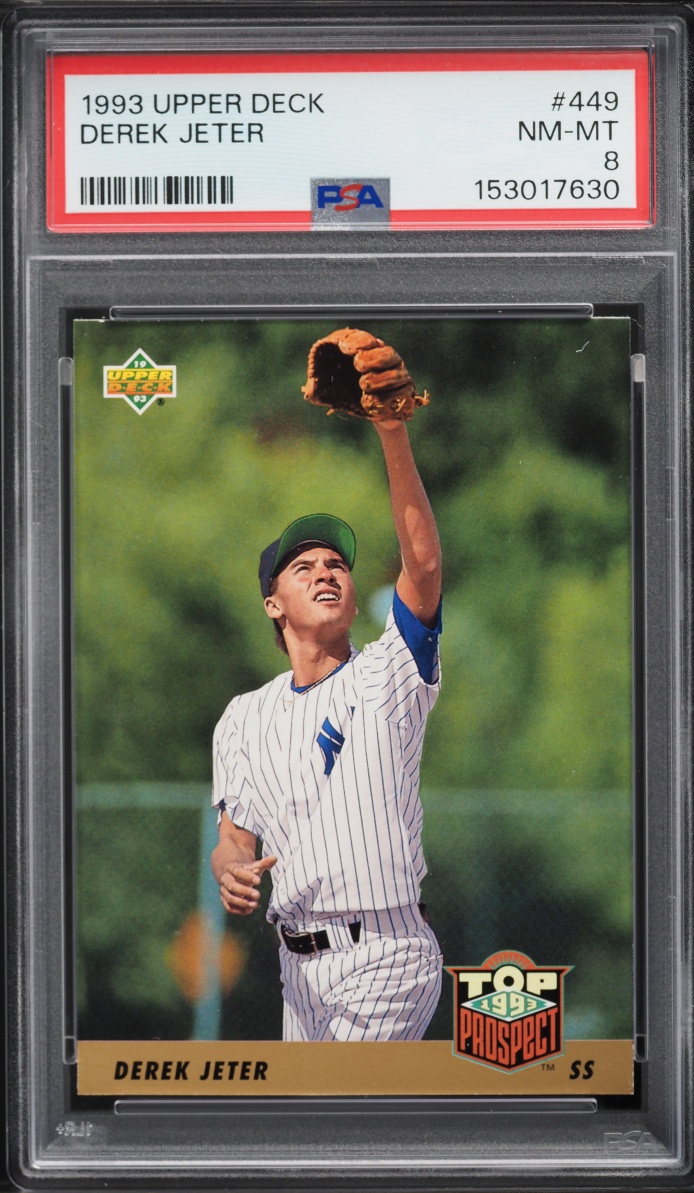 1993 Upper Deck Derek Jeter ROOKIE #449 PSA 8 NM-MT