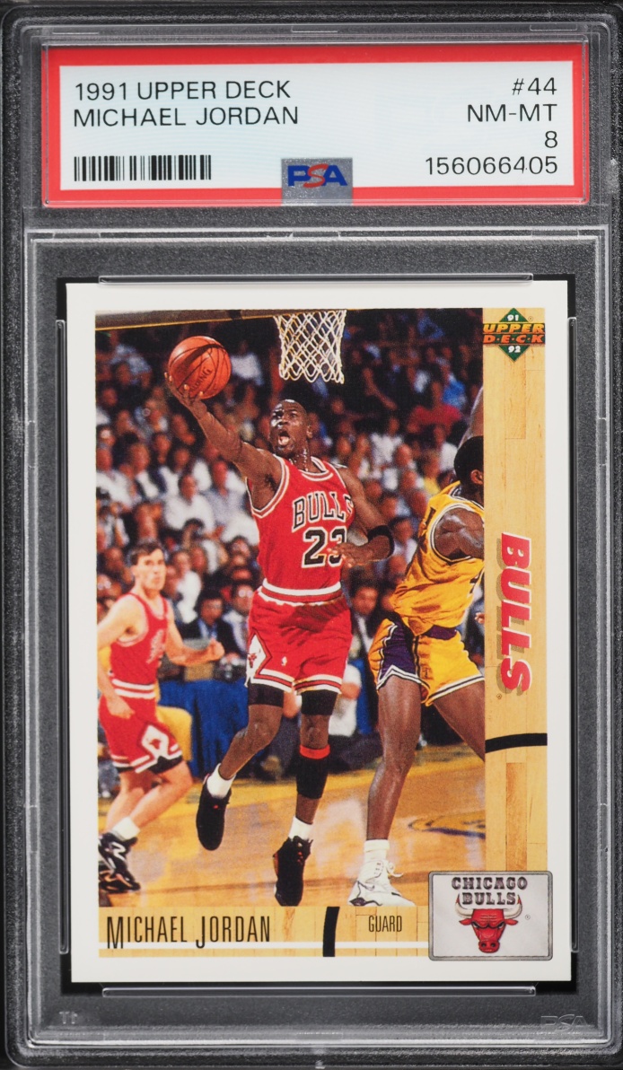 1991 Upper Deck Basketball Michael Jordan #44 PSA 8 NM-MT