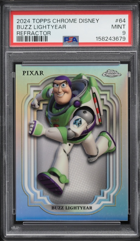 2023 Topps Chrome Disney 100 Buzz Lightyear #61 CGC 10 GEM MINT on