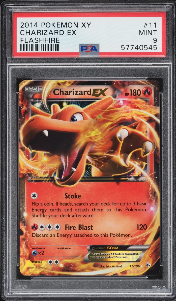 2014 Pokemon XY Flashfire Charizard EX #11 PSA 9 MINT