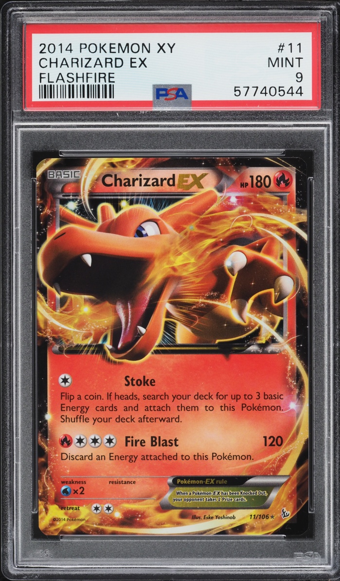 2014 Pokemon XY Flashfire Charizard EX #11 PSA 9 MINT
