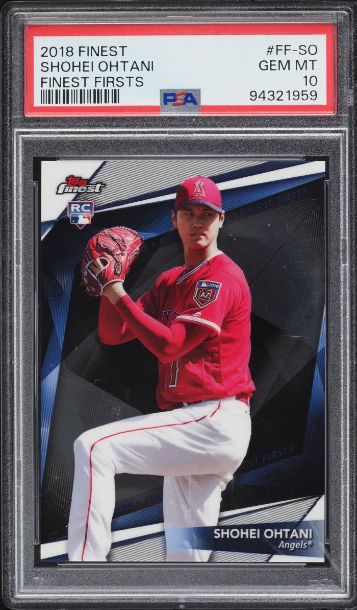 2018 Finest Firsts Shohei Ohtani ROOKIE #FF-SO PSA 10 GEM MINT