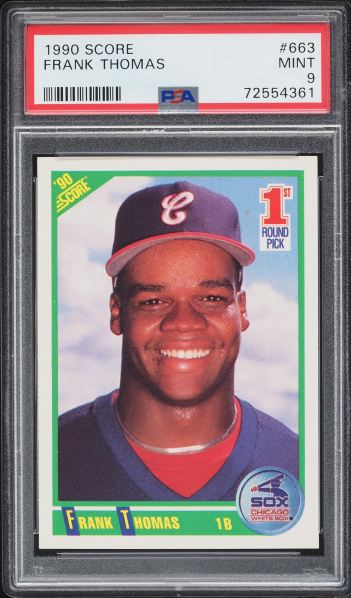 1990 Score Frank Thomas ROOKIE #663 PSA 9 MINT