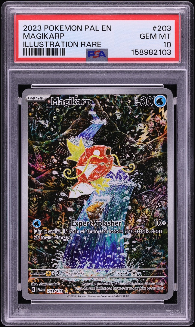 2023 Pokemon Scarlet & Violet Paldea Evolved IR Magikarp #203 PSA 10 GEM MINT