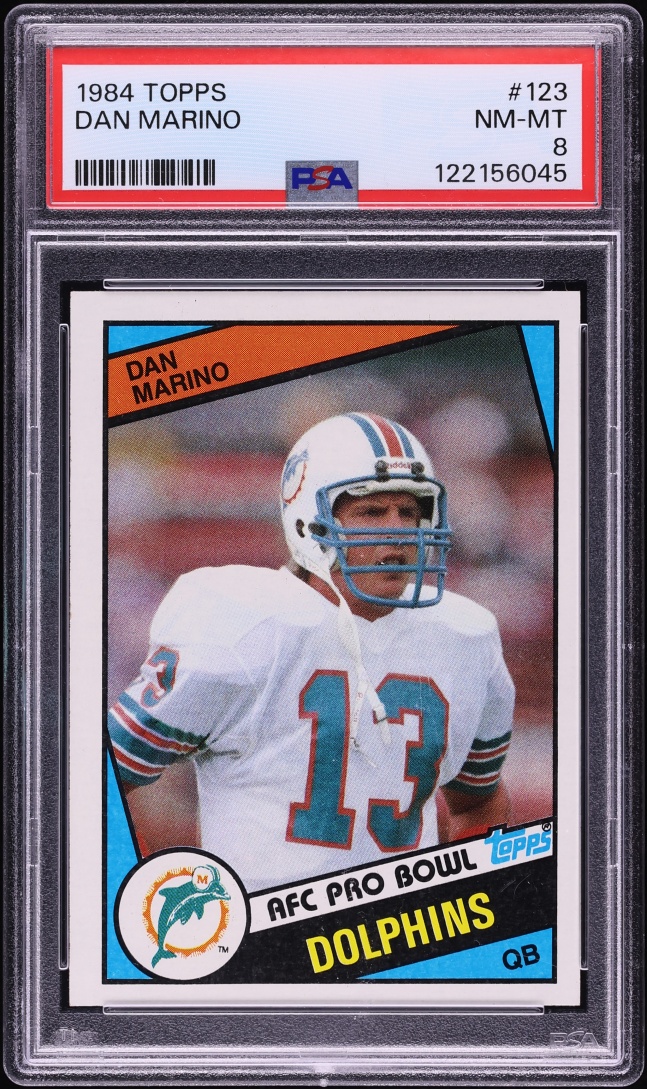 1984 Topps Football Dan Marino ROOKIE #123 PSA 8 NM-MT