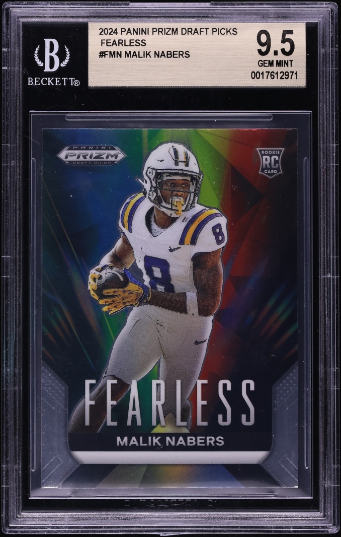 Malik Nabers #14 2024 Panini Prizm Draft Picks Football Fearless