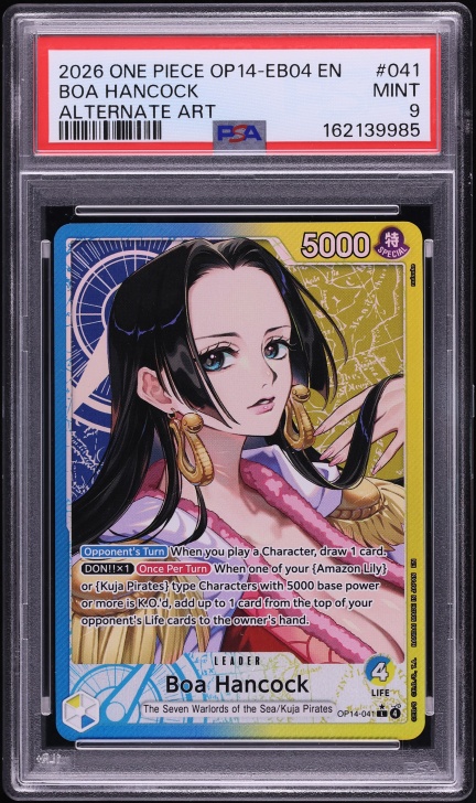 2026 One Piece The Azure Sea's Seven SR Boa Hancock #OP14-112 CGC