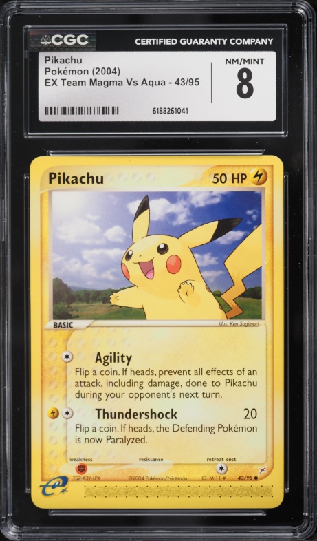 2004 Pokemon Japanese EX Flight of Legends 1st Edition Pikachu
