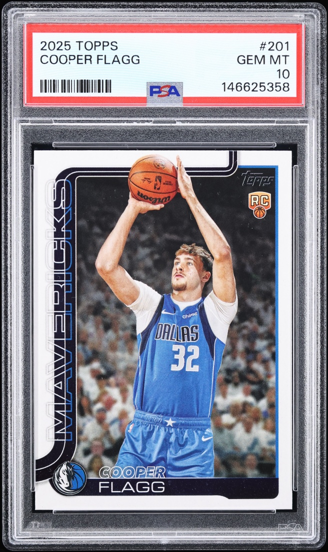 2025 Topps Basketball Cooper Flagg ROOKIE #201 PSA 10 GEM MINT